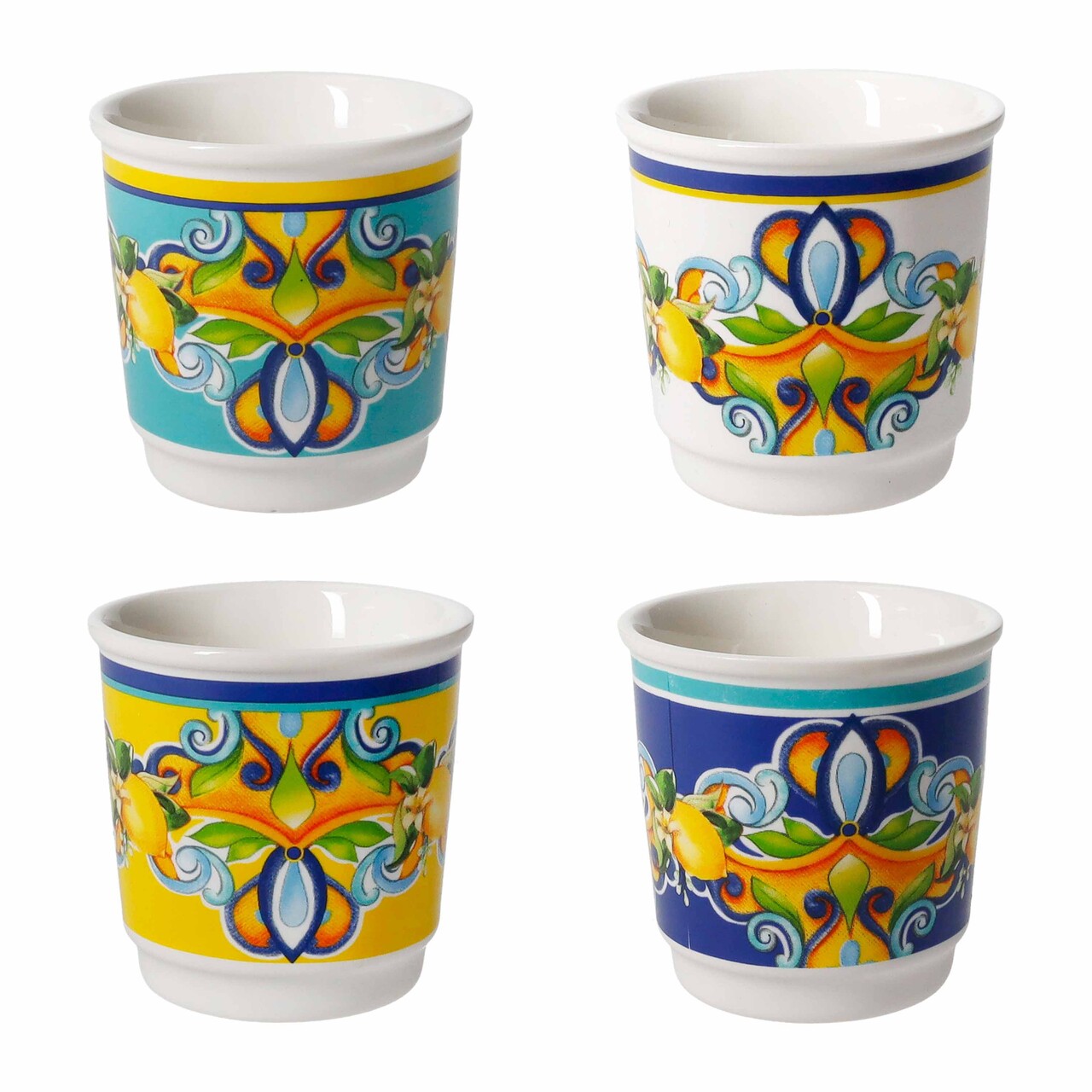 Set 4 pahare, Citrus Colors, Brandani, D6x6 cm, portelan New Bone China - imagine 7